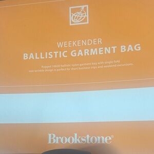 Brookstone Orange Ballistic Garment Bag